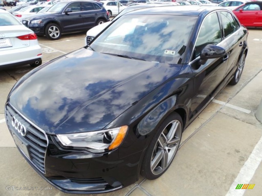 Mythos Black Metallic 2015 Audi A3 2.0 Premium Plus quattro Exterior Photo #97807521