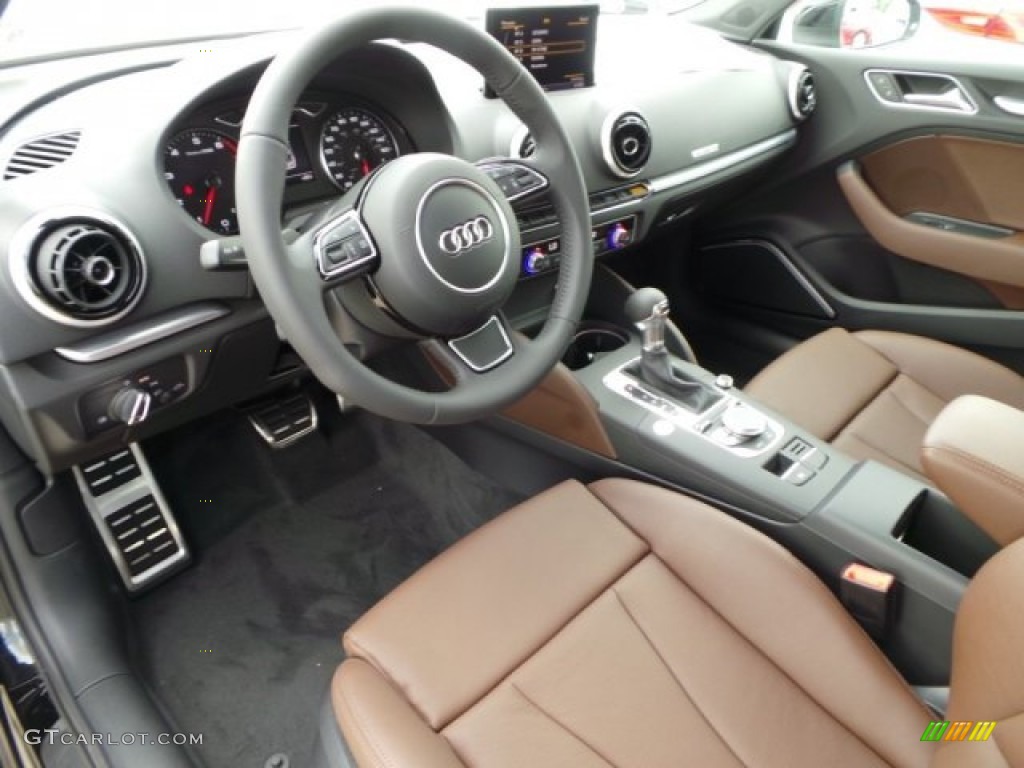 Chestnut Brown Interior 2015 Audi A3 2.0 Premium Plus quattro Photo #97807690