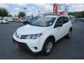 2014 Super White Toyota RAV4 LE  photo #3