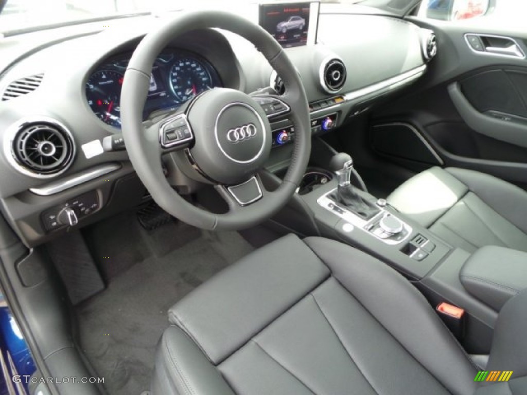 Black Interior 2015 Audi A3 2.0 TDI Premium Photo #97808550