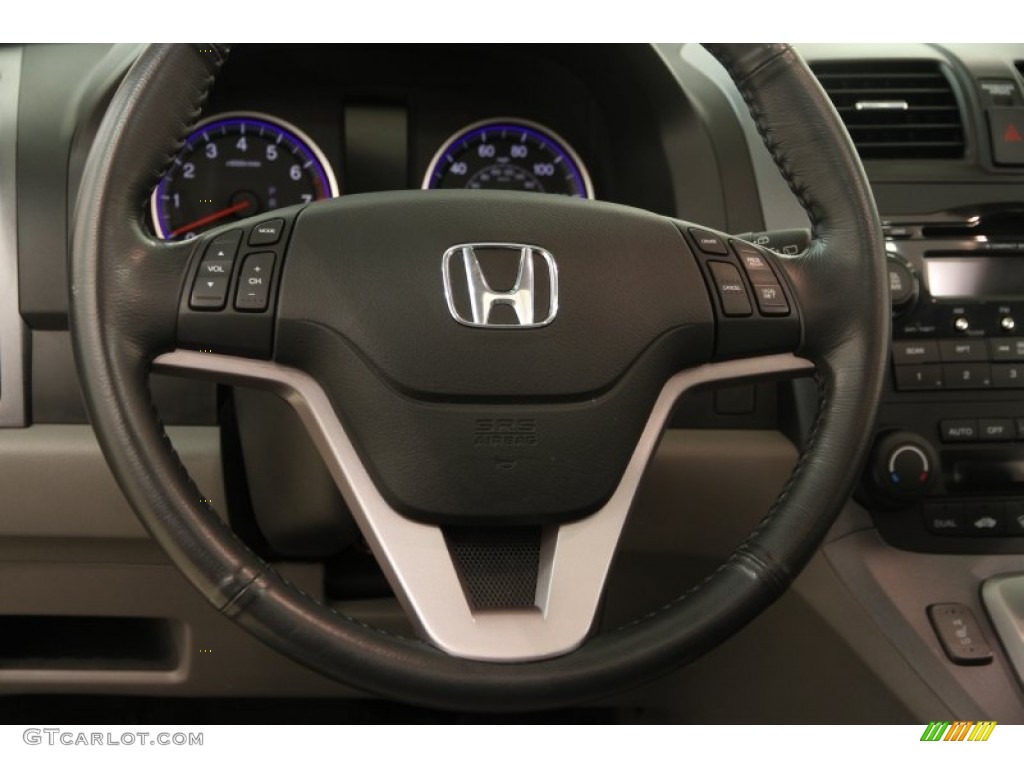 2009 Honda CR-V EX-L 4WD Gray Steering Wheel Photo #97809324