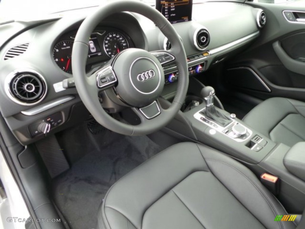 Black Interior 2015 Audi A3 2.0 TDI Premium Photo #97809390