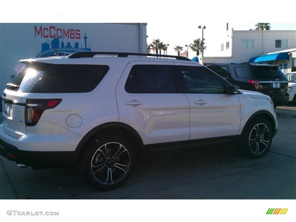 2015 Explorer Sport 4WD - White Platinum / Sport Charcoal Black/Sienna photo #2