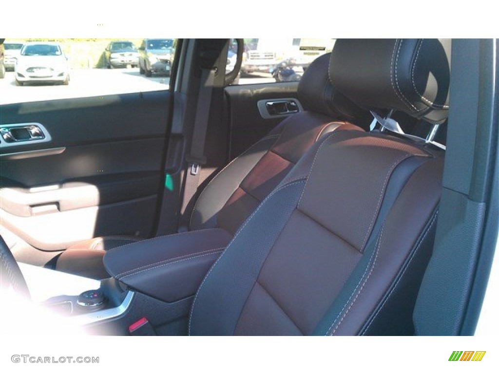 2015 Explorer Sport 4WD - White Platinum / Sport Charcoal Black/Sienna photo #22
