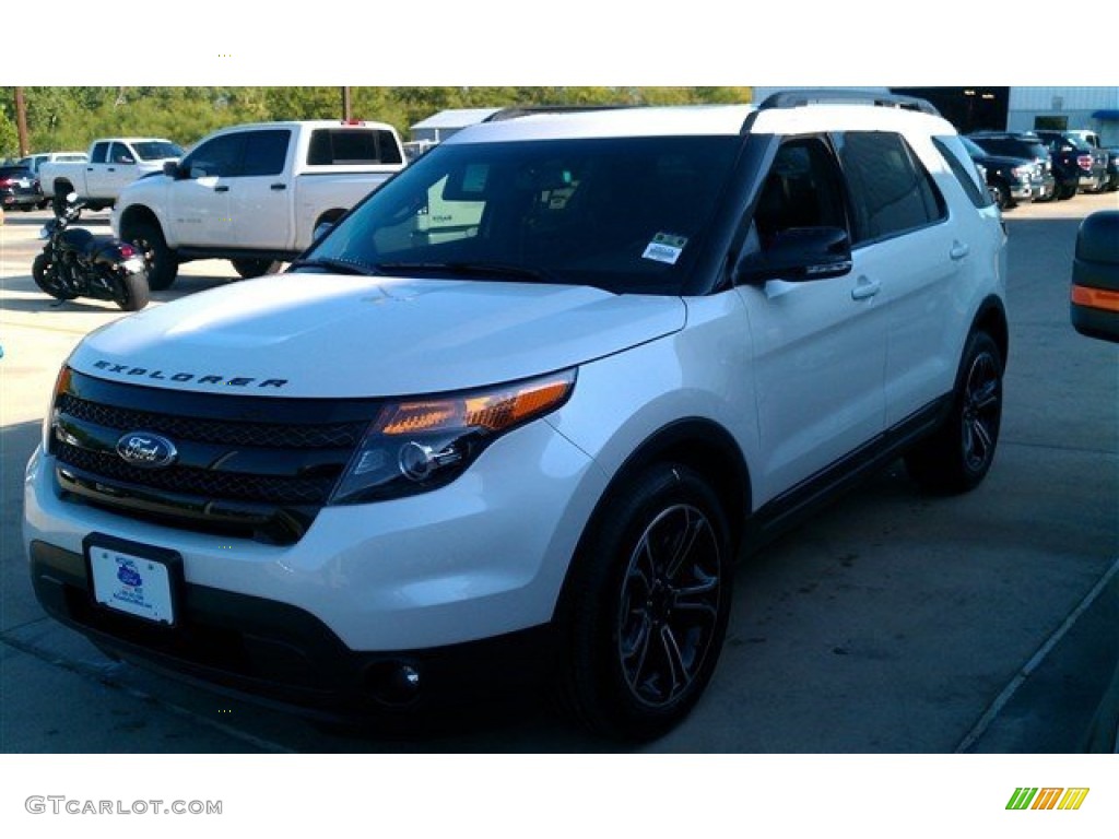 2015 Explorer Sport 4WD - White Platinum / Sport Charcoal Black/Sienna photo #41