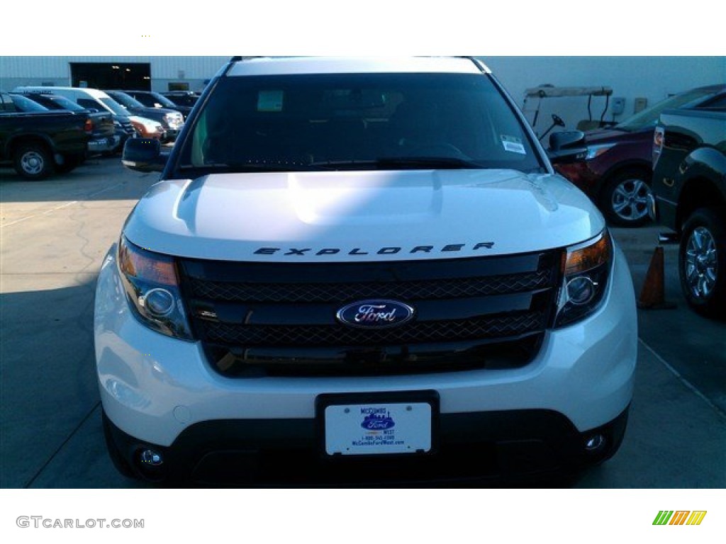 2015 Explorer Sport 4WD - White Platinum / Sport Charcoal Black/Sienna photo #45