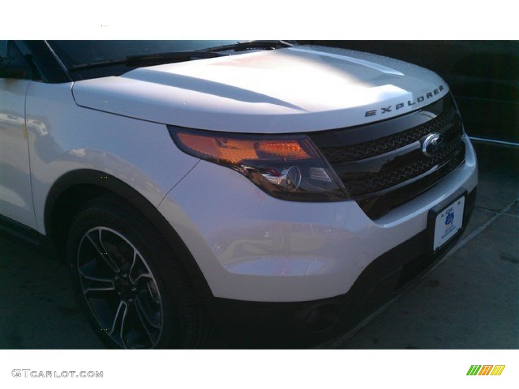 2015 Explorer Sport 4WD - White Platinum / Sport Charcoal Black/Sienna photo #46