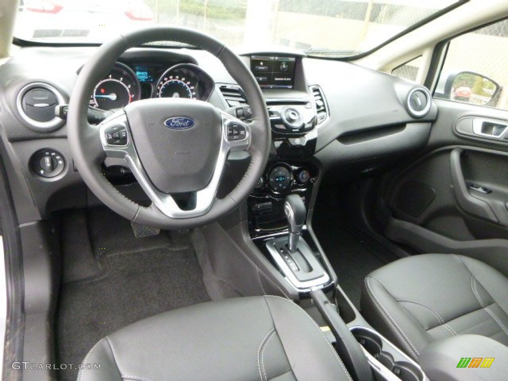 Charcoal Black Interior 2015 Ford Fiesta Titanium Sedan Photo #97811091