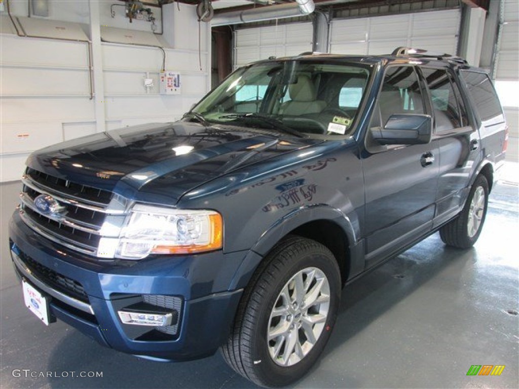 2015 Expedition Limited - Blue Jeans Metallic / Dune photo #3