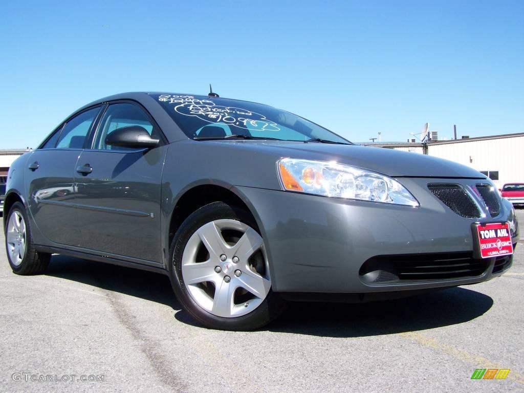 2008 G6 Sedan - Dark Steel Gray Metallic / Ebony Black photo #1