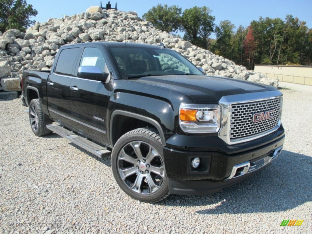 Onyx Black 2015 GMC Sierra 1500 Denali Crew Cab 4x4 Exterior Photo #97813728