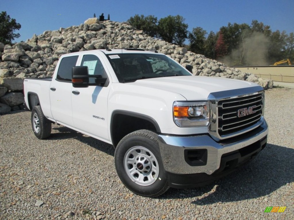 2015 Sierra 2500HD Crew Cab 4x4 - Summit White / Jet Black/Dark Ash photo #1