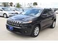 2014 Brilliant Black Crystal Pearl Jeep Cherokee Latitude  photo #3