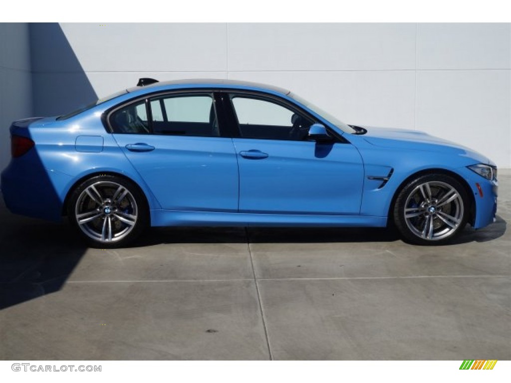 Yas Marina Blue Metallic 2015 BMW M3 Sedan Exterior Photo #97819668