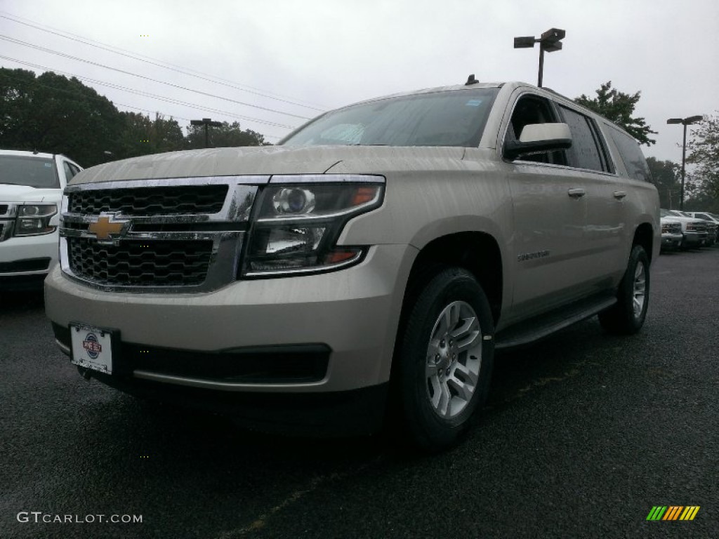 2015 Suburban LS - Champagne Silver Metallic / Jet Black photo #1