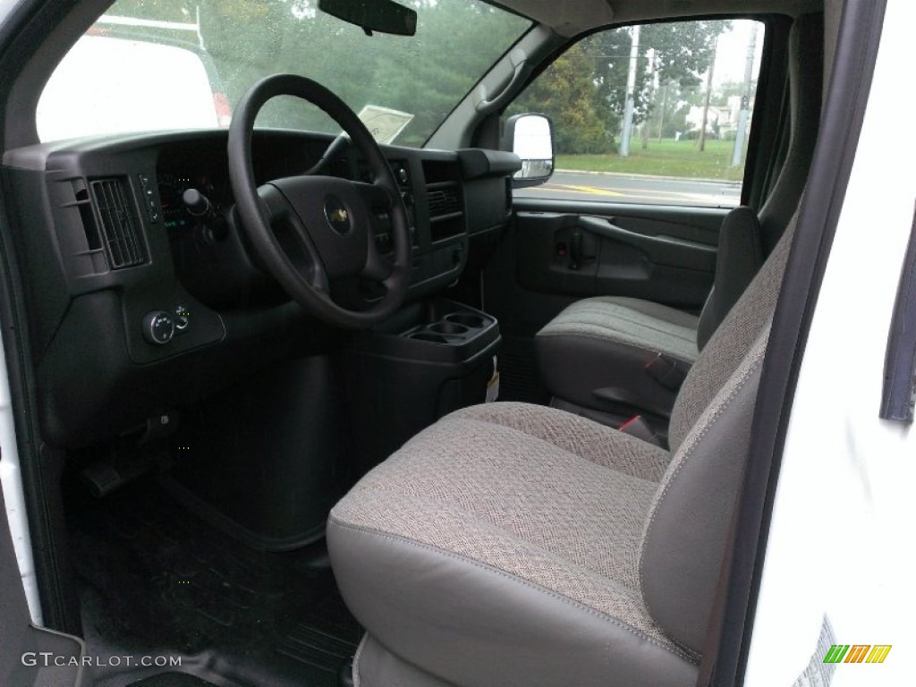 Medium Pewter Interior 2014 Chevrolet Express 1500 Cargo WT Photo #97822287