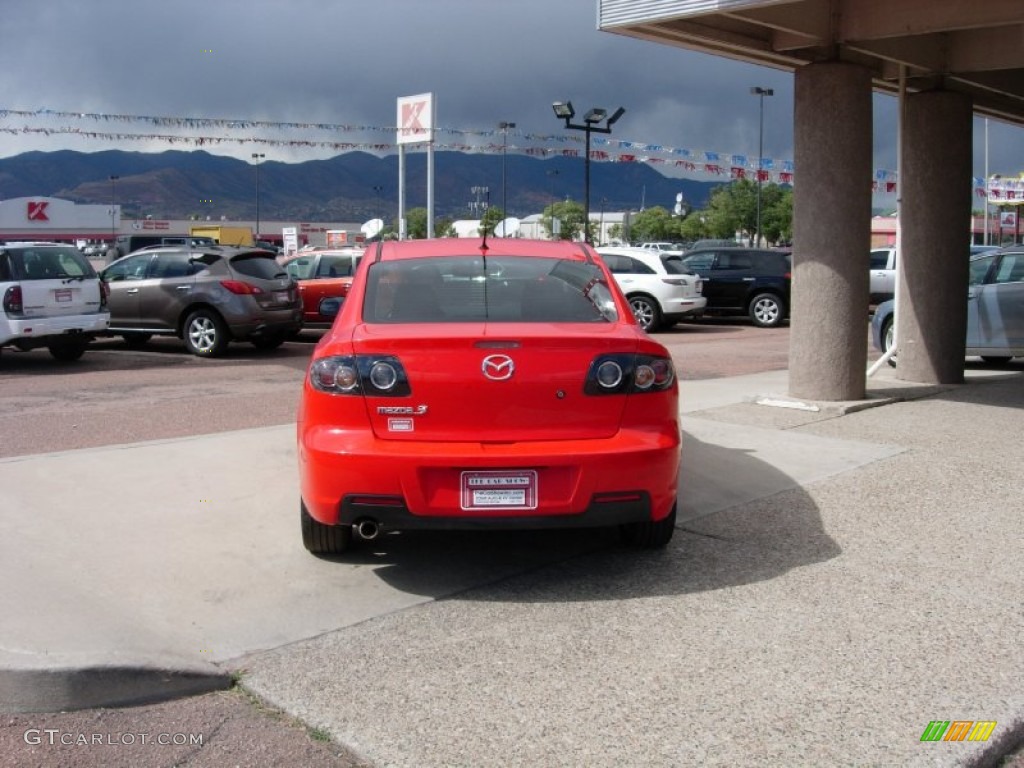2008 MAZDA3 i Sport Sedan - True Red / Black photo #4