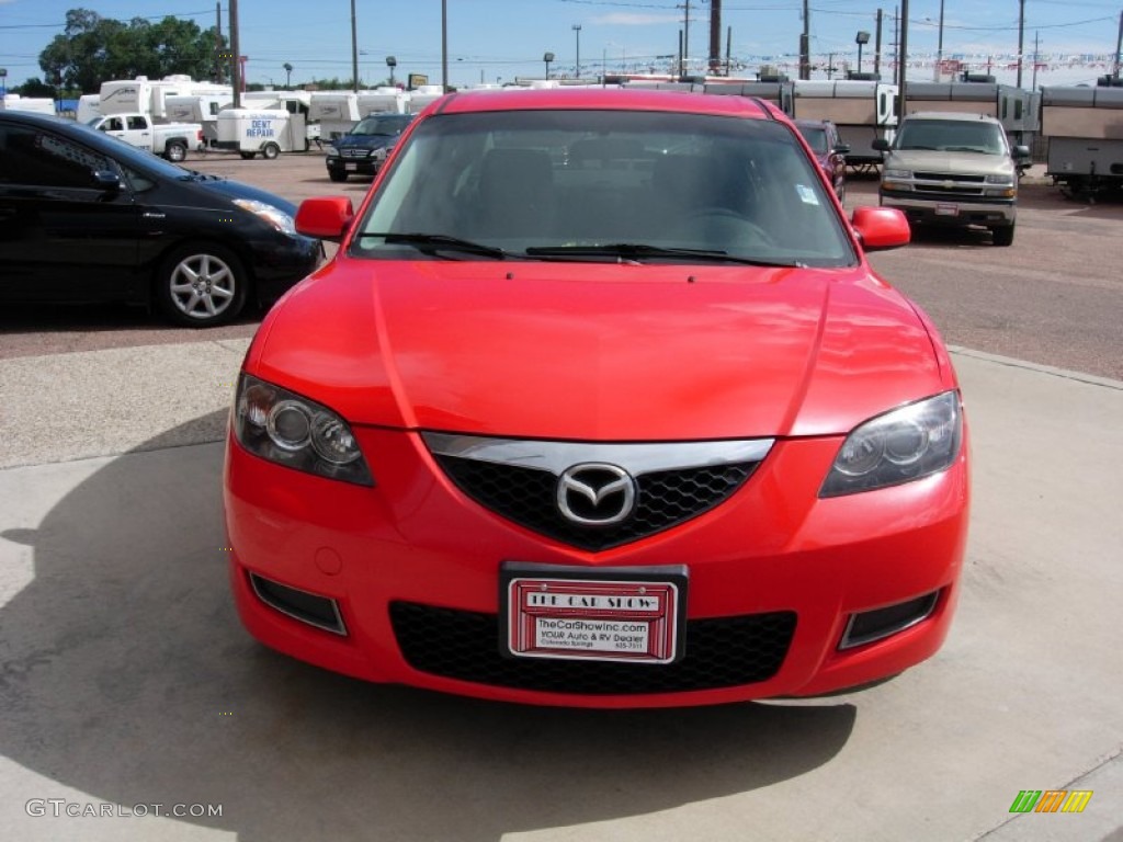 2008 MAZDA3 i Sport Sedan - True Red / Black photo #8