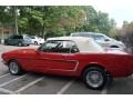 Red 1965 Ford Mustang Convertible