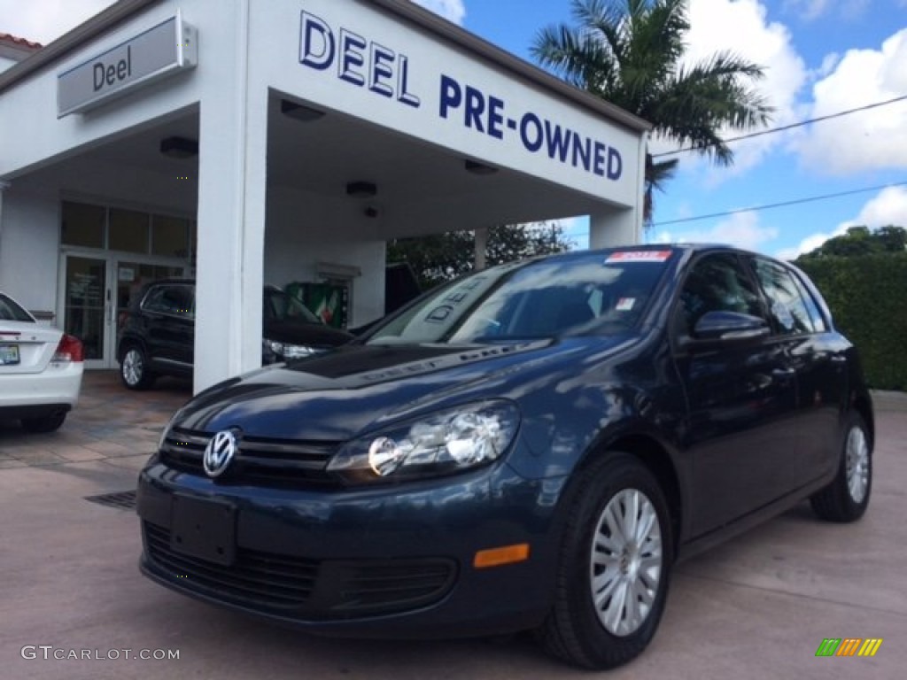 2012 Golf 4 Door - Blue Graphite Metallic / Titan Black photo #1
