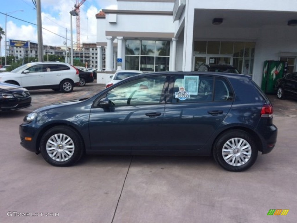 2012 Golf 4 Door - Blue Graphite Metallic / Titan Black photo #2