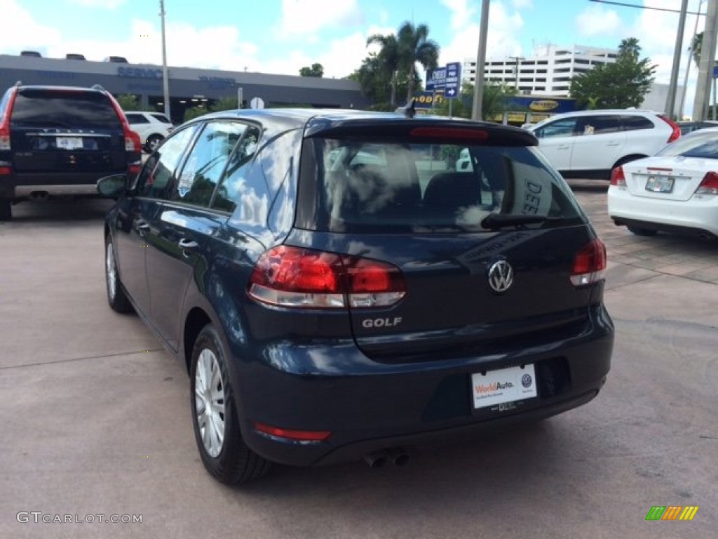 2012 Golf 4 Door - Blue Graphite Metallic / Titan Black photo #3