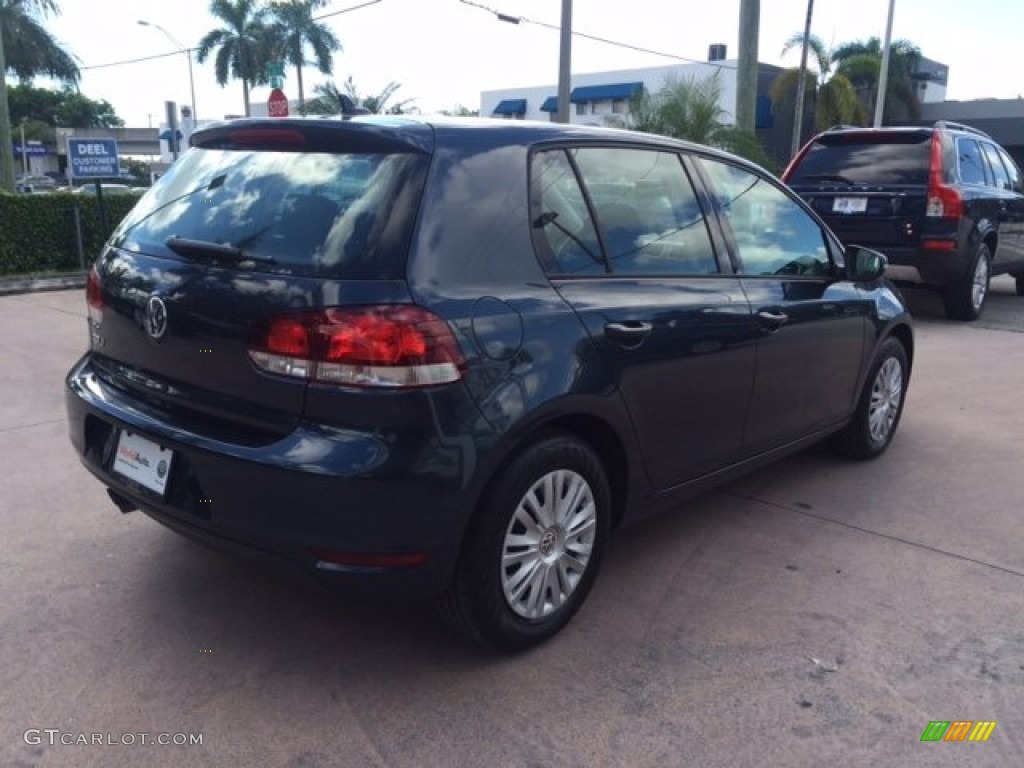 2012 Golf 4 Door - Blue Graphite Metallic / Titan Black photo #5