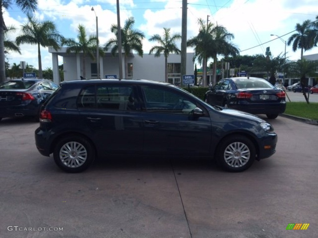 2012 Golf 4 Door - Blue Graphite Metallic / Titan Black photo #6