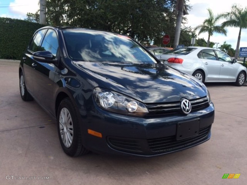 2012 Golf 4 Door - Blue Graphite Metallic / Titan Black photo #7