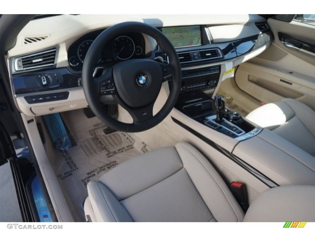 Veneto Beige Interior 2015 BMW 7 Series 750Li Sedan Photo #97825974
