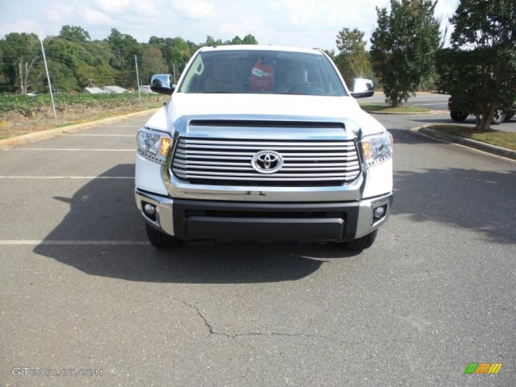 2015 Tundra Limited CrewMax 4x4 - Super White / Sand Beige photo #3