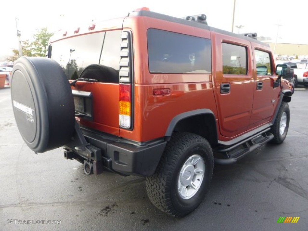 2003 H2 SUV - Sunset Orange Metallic / Wheat photo #5
