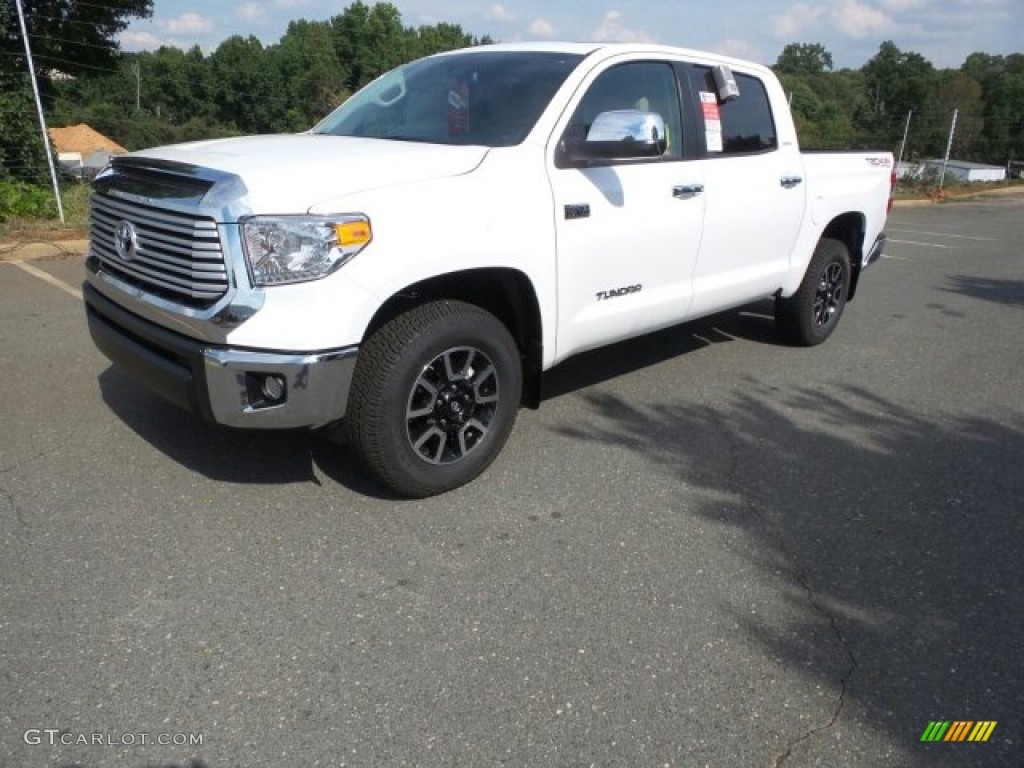 2015 Tundra Limited CrewMax 4x4 - Super White / Sand Beige photo #7