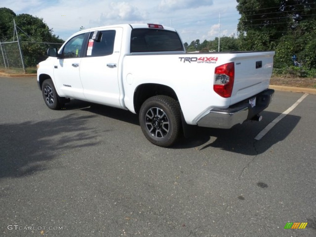 2015 Tundra Limited CrewMax 4x4 - Super White / Sand Beige photo #9