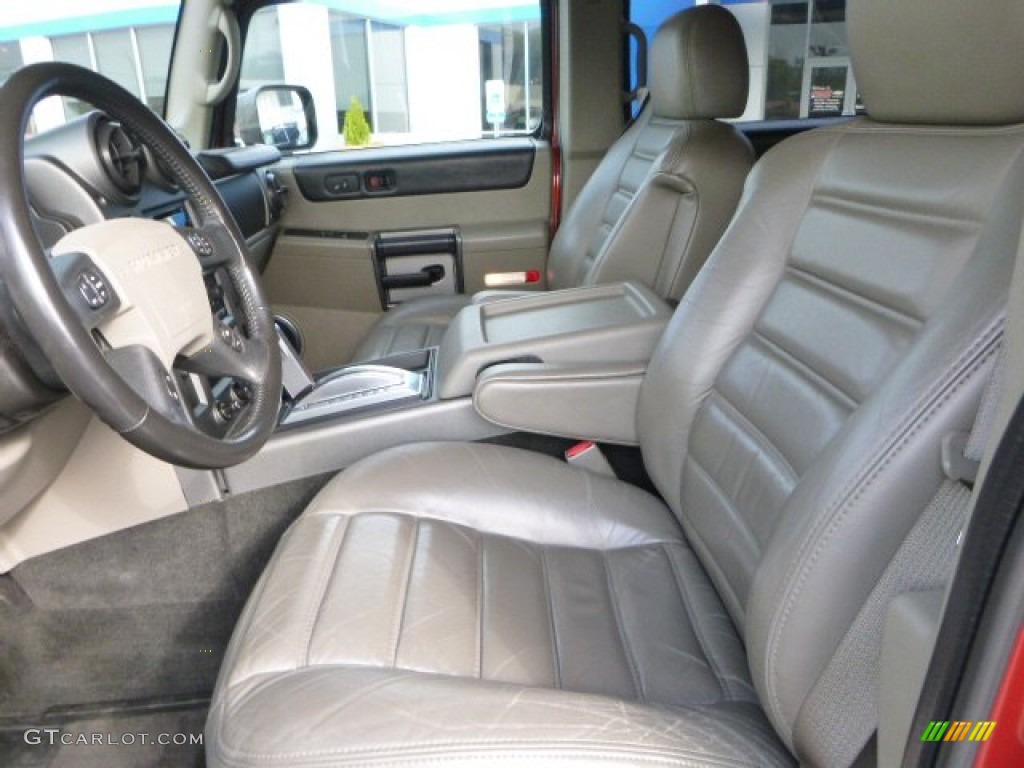 2003 H2 SUV - Sunset Orange Metallic / Wheat photo #10