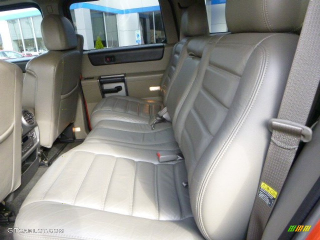 2003 H2 SUV - Sunset Orange Metallic / Wheat photo #11