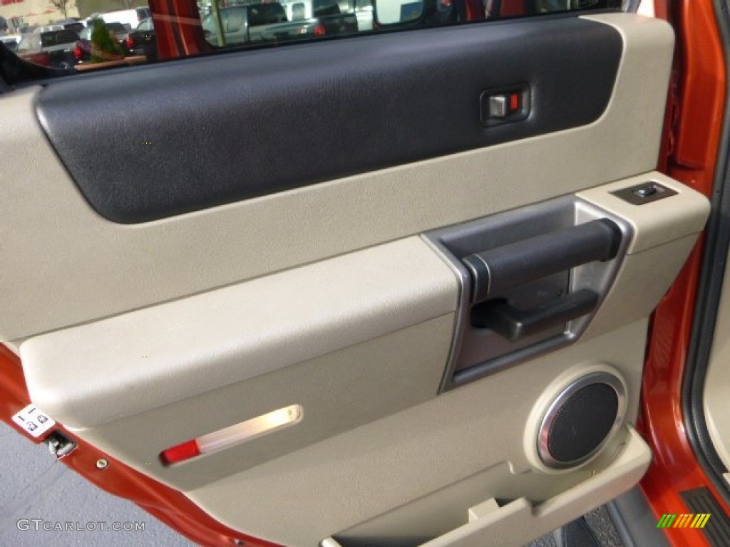 2003 H2 SUV - Sunset Orange Metallic / Wheat photo #14