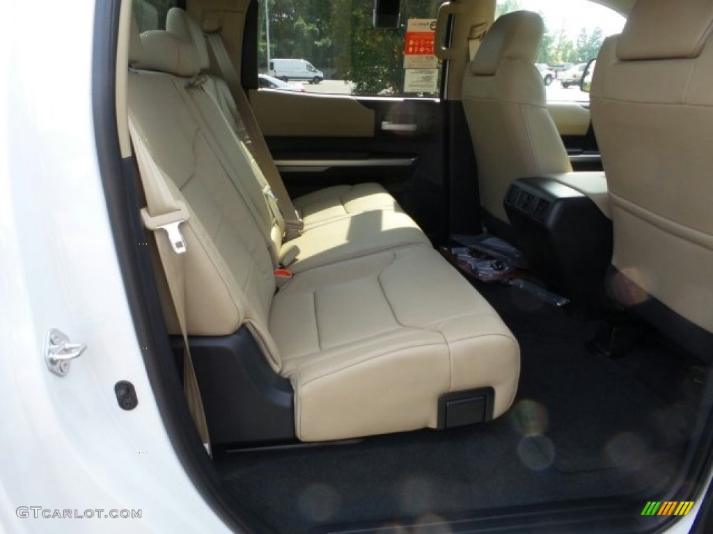 2015 Tundra Limited CrewMax 4x4 - Super White / Sand Beige photo #16