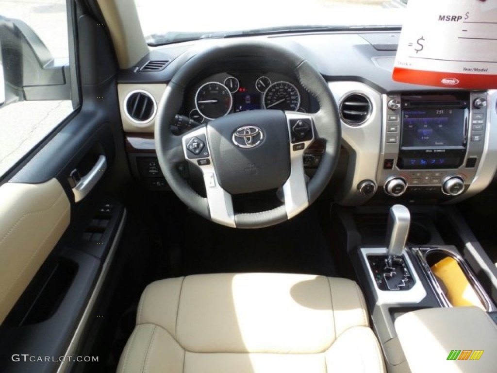 2015 Tundra Limited CrewMax 4x4 - Super White / Sand Beige photo #18