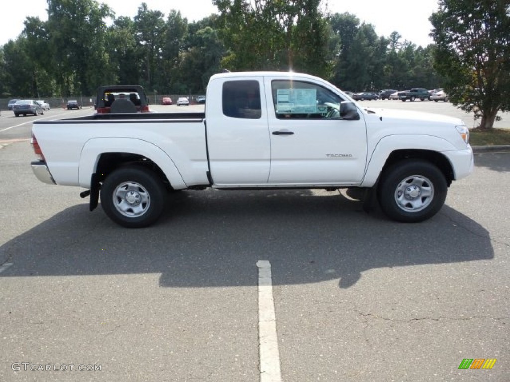 2015 Tacoma V6 Access Cab 4x4 - Super White / Graphite photo #1