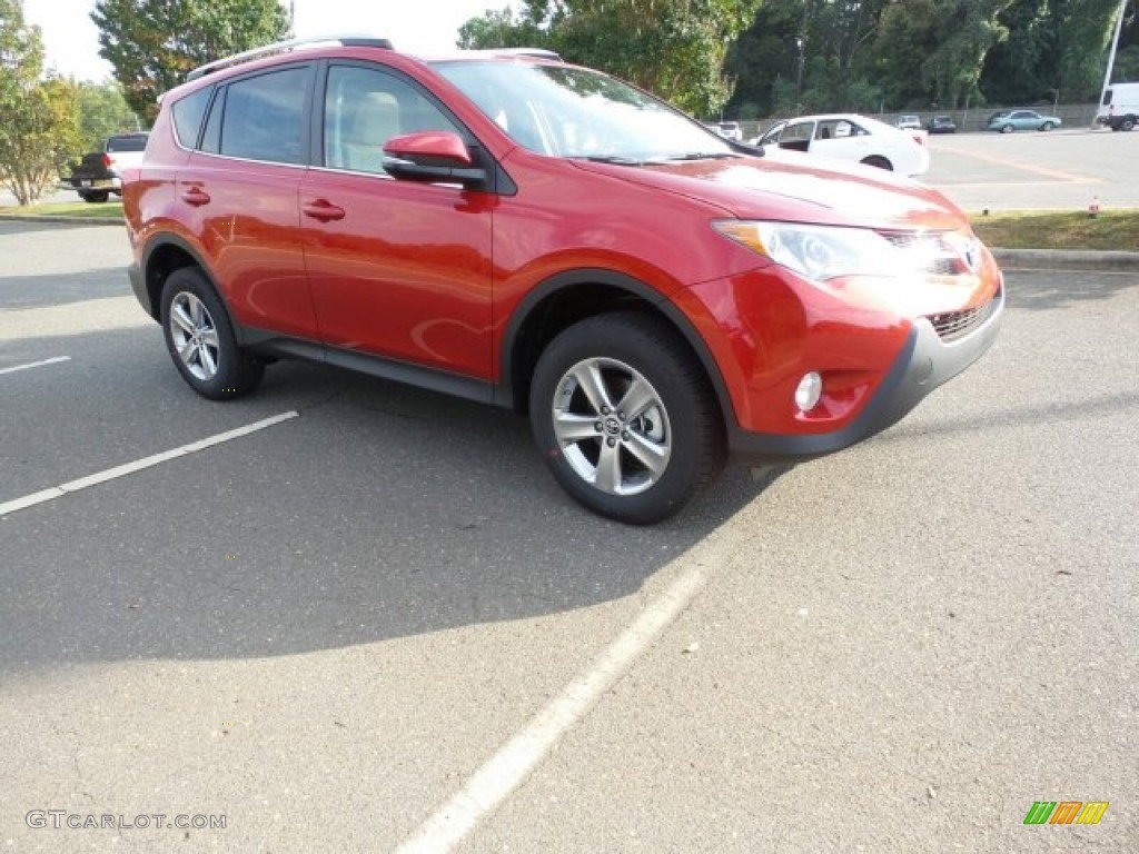 Barcelona Red Metallic 2015 Toyota RAV4 XLE Exterior Photo #97828800