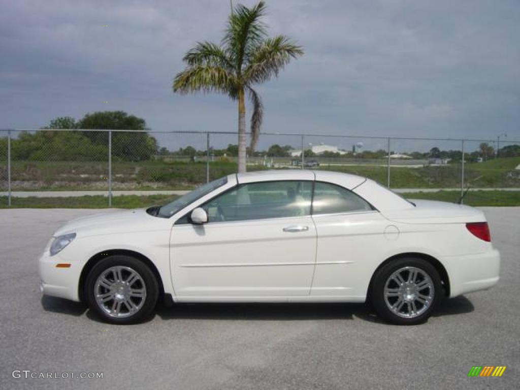 2008 Sebring Limited Hardtop Convertible - Stone White / Medium Pebble Beige/Cream photo #3