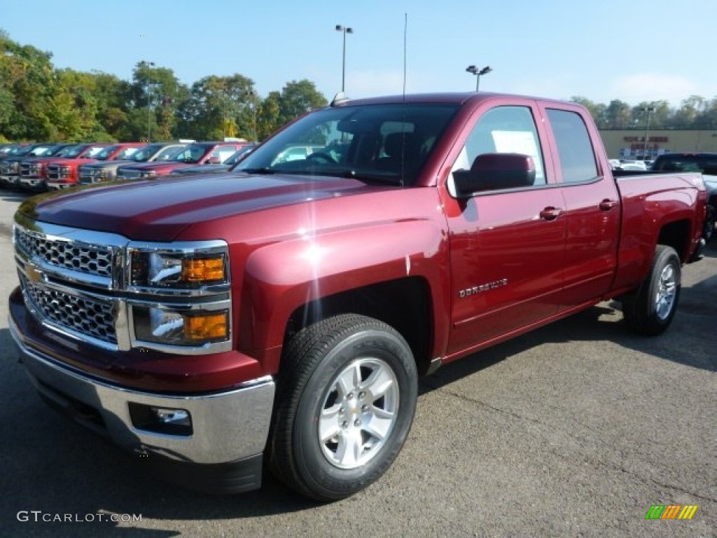 2015 Silverado 1500 LT Double Cab - Deep Ruby Metallic / Jet Black photo #1