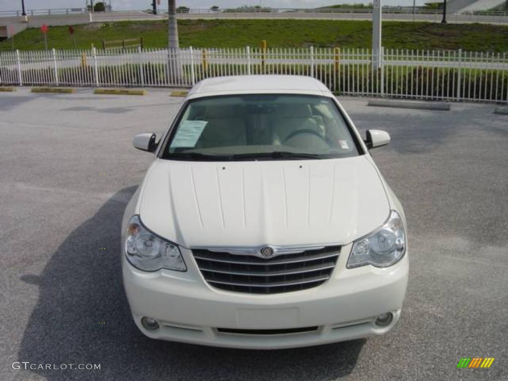 2008 Sebring Limited Hardtop Convertible - Stone White / Medium Pebble Beige/Cream photo #8