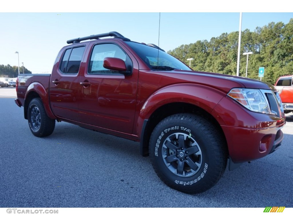 Lava Red 2015 Nissan Frontier Pro-4X Crew Cab 4x4 Exterior Photo #97834122