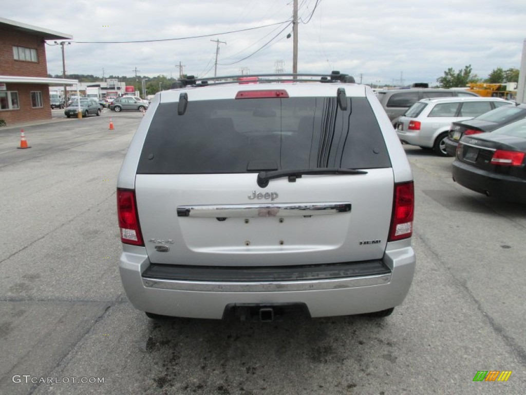 2008 Grand Cherokee Overland 4x4 - Bright Silver Metallic / Dark Khaki/Light Graystone photo #9