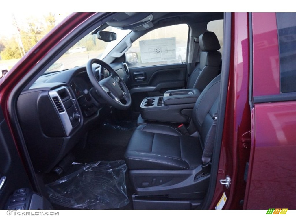 Jet Black Interior 2015 Chevrolet Silverado 1500 LTZ Z71 Crew Cab Photo #97839265