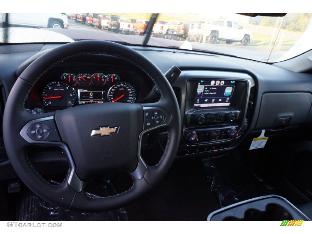 2015 Chevrolet Silverado 1500 LTZ Z71 Crew Cab Jet Black Dashboard Photo #97839285