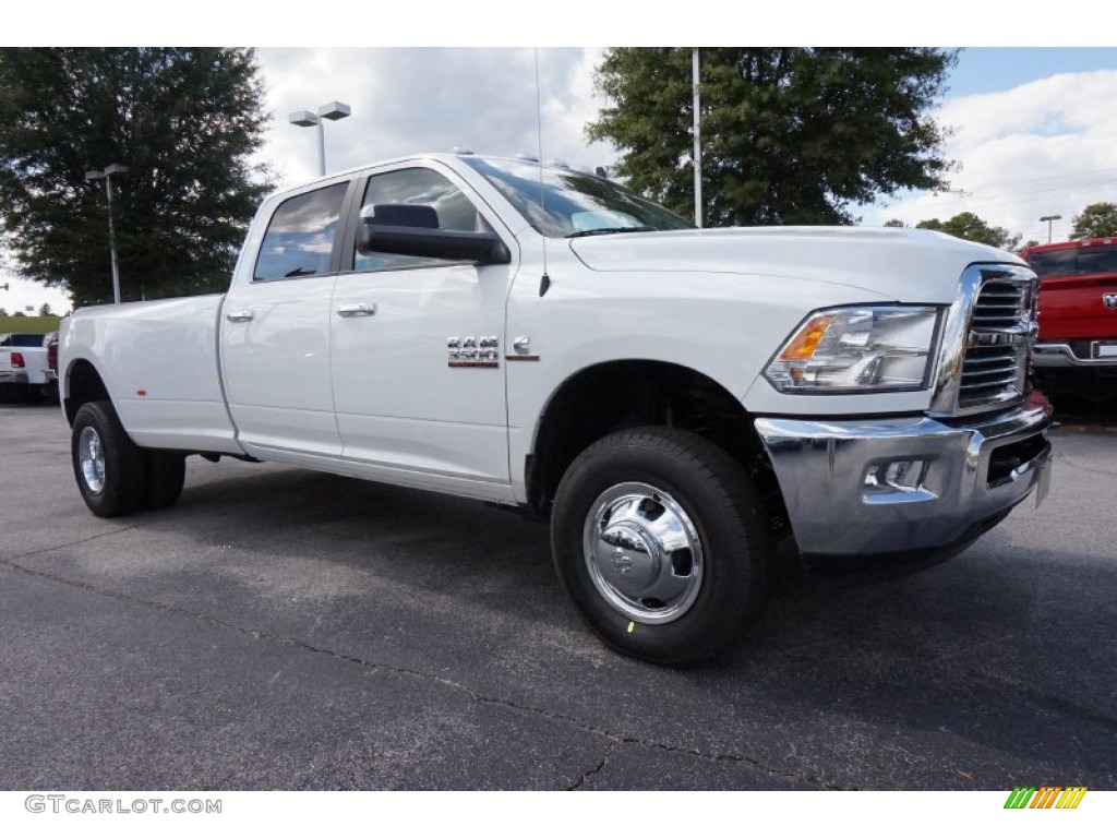 Bright White 2015 Ram 3500 Big Horn Crew Cab 4x4 Dual Rear Wheel Exterior Photo #97843428