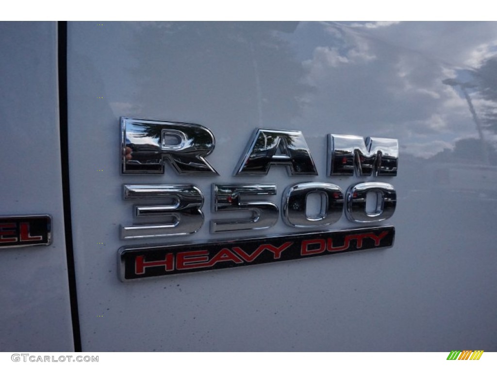 2015 3500 Big Horn Crew Cab 4x4 Dual Rear Wheel - Bright White / Black/Diesel Gray photo #6